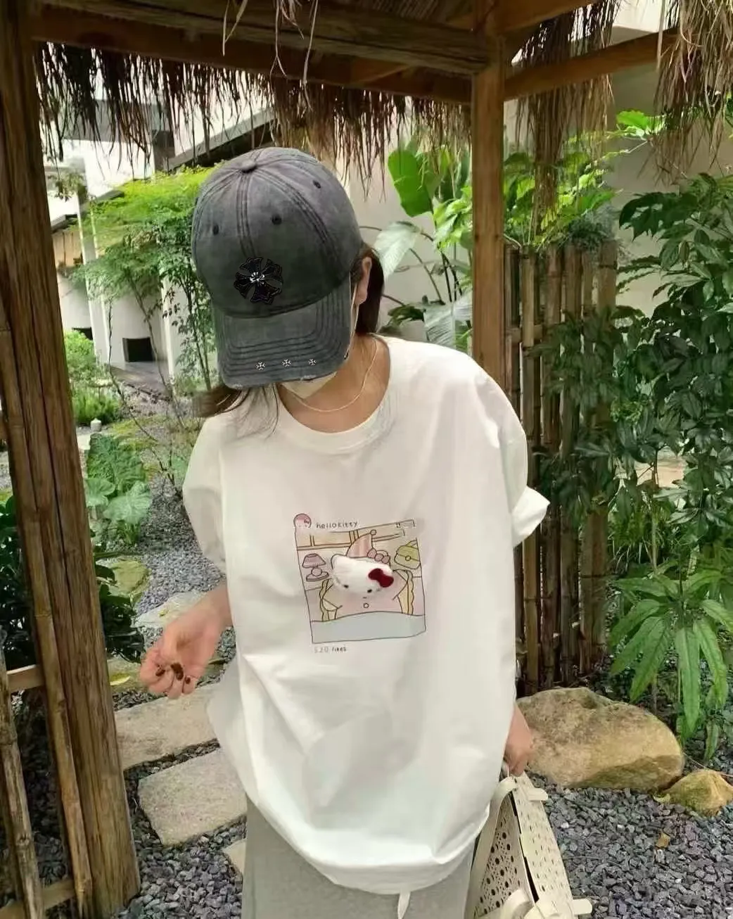Crow Heart Soft Top Distressed Baseball Cap